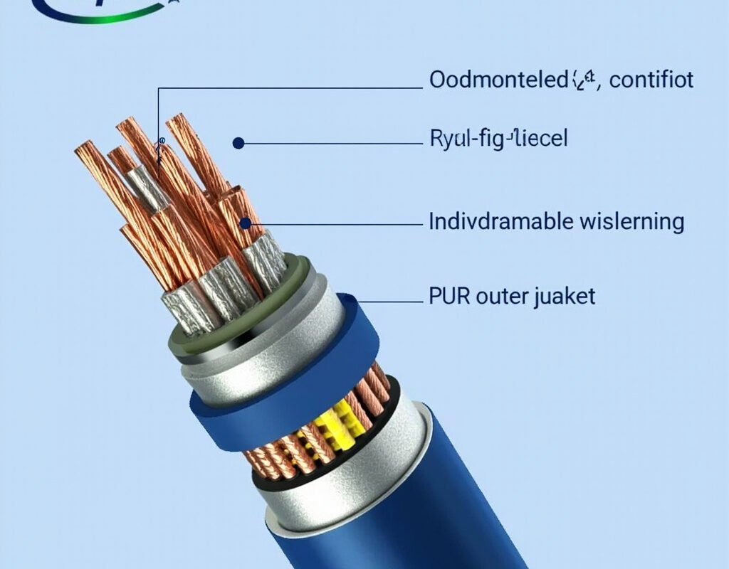 Shielded High Flex Cable for EMI Protection